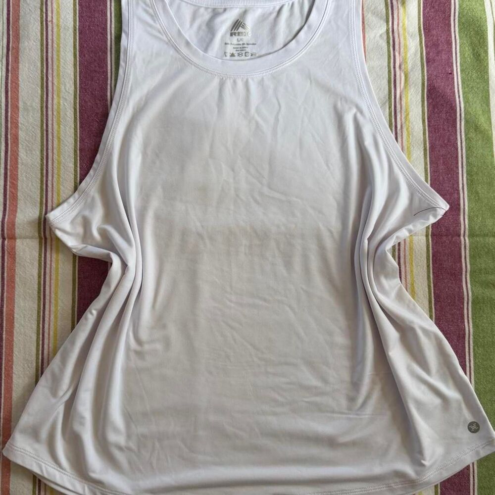White RBX tank top Large  #activewear #athletic